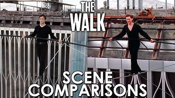 The Walk (2015) and Man on Wire (2008) - scene comparisons