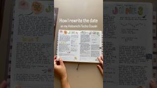 How I rewrite the date on my Hobonichi Cousin #journal #planner #hobonichi