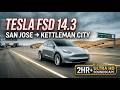 Tesla FSD 14.3 Ultra HD Soundscape — San Jose to Kettleman City, CA — Cloudy Afternoon