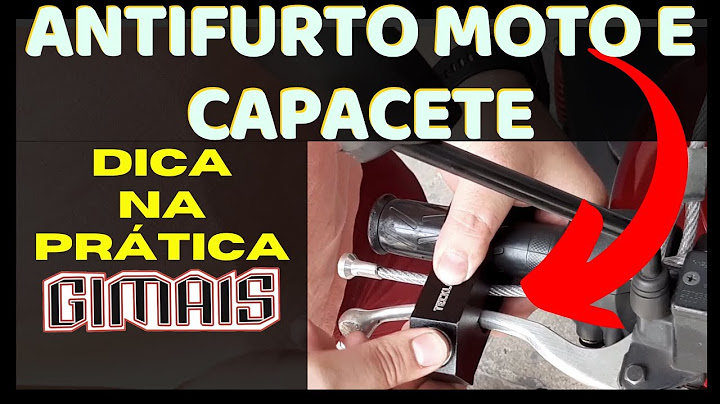 Trava Antifurto Manopla Freio Moto | Dica Gimais Segurança para Motos e Capacete Tecklock