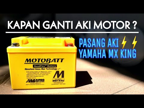 pasang 2 accu di motor. 