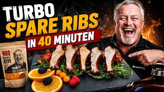 Turbo Spare Ribs in nur 40 Minuten | Saftig vom Kermikgrill