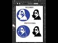 Illustrator Tutorial- How to easily Reverse a logo like a pro #illustration #tutorial #short #foryou