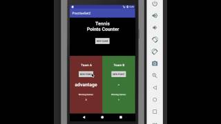 Android Tennis Game Counter - Practise Set 2 screenshot 1