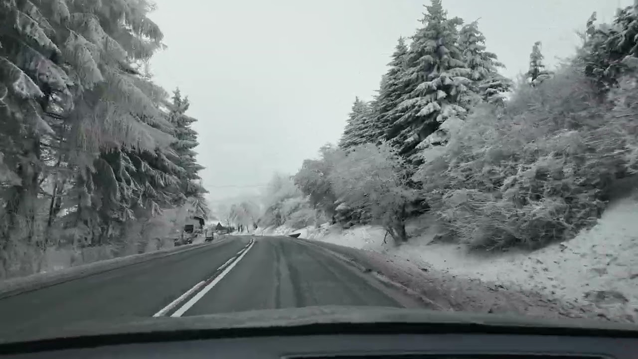 (4K) Winter driving in Poland