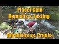 Placer Gold Testing - Big Waters vs. Small Creeks