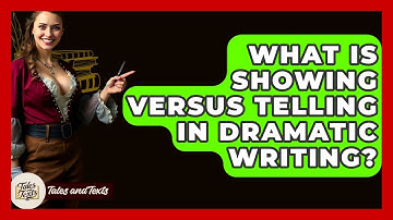 What Is Showing Versus Telling In Dramatic Writing? - Tales And Texts
