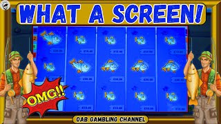 OMG WHAT A SCREEN! | Fishing Frenzy Slot Challenge! screenshot 4