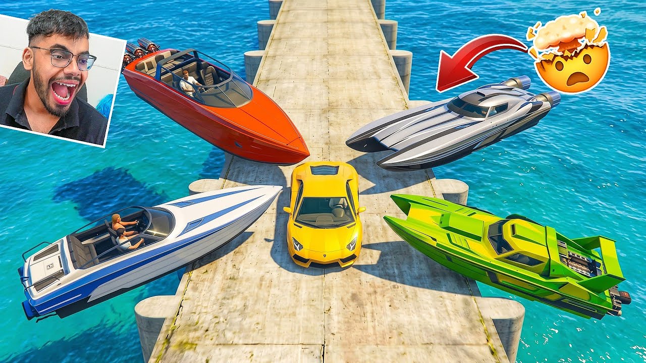 Cars vs Boats Challenge 667.657% People Beat Their Chair After This in GTA 5!