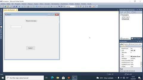 Capitulo 1, Visual Studio .net 2010, creando formulario
