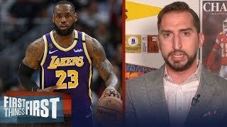 Nick Wright on Top 5 NBA players of all time, names LeBron \& Jordan | NBA | FIRST THINGS FIRST