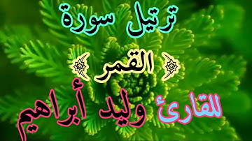 ترتيل سورة القمر للقارئ وليد ابراهيم