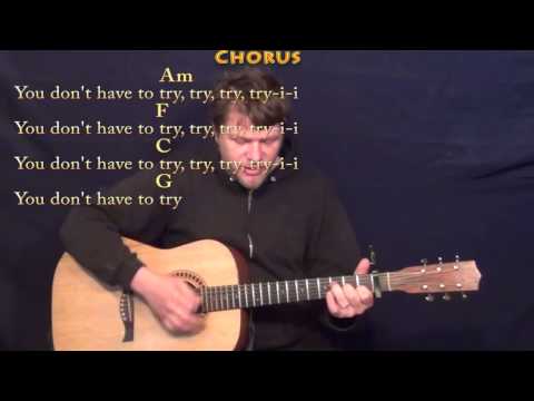 Try (Colbie Caillat) Strum Guitar Cover Lesson with Chord/Lyrics - Capo 1st