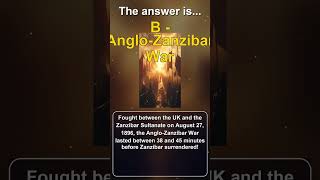 EP26 - Shortest War Quiz #shorts