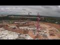 TimeLapse. Башенные краны POTAIN. Наростка  крана.Монтаж крана