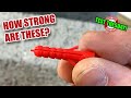 How strong are RED WALL PLUGS / Anchors? Test Tuesday!