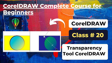 How to use Transparency Tool in CorelDRAW 2022 in Hindi Urdu