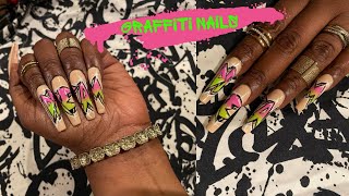 Graffiti Nail Art | Gel Nail Polish Tutorial