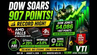 Dow Soars 907 Points—But AMD Falls After Record Sales! | Day 20 Investing in VTI