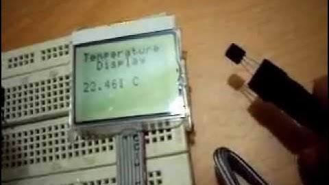 Digital Thermometer with Nokia 3310 GLCD