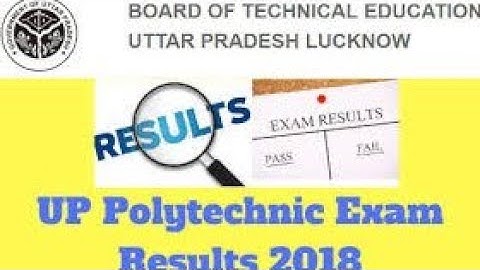 Up polytechnic result 2018