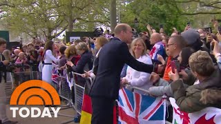 King Charles, William, Kate greet fans ahead of coronation