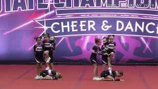 8 Years & Under Cheerleading Routine - "Mini" Neon - 2019 AASCF QLD States - Brisbane screenshot 5