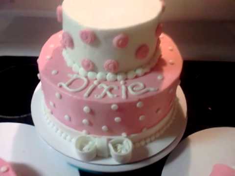 girls first birthday cake youtube