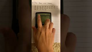 Adding data into L1 on Texas Instruments TI-83/84 calculator (finding Mean and Median) Statistics