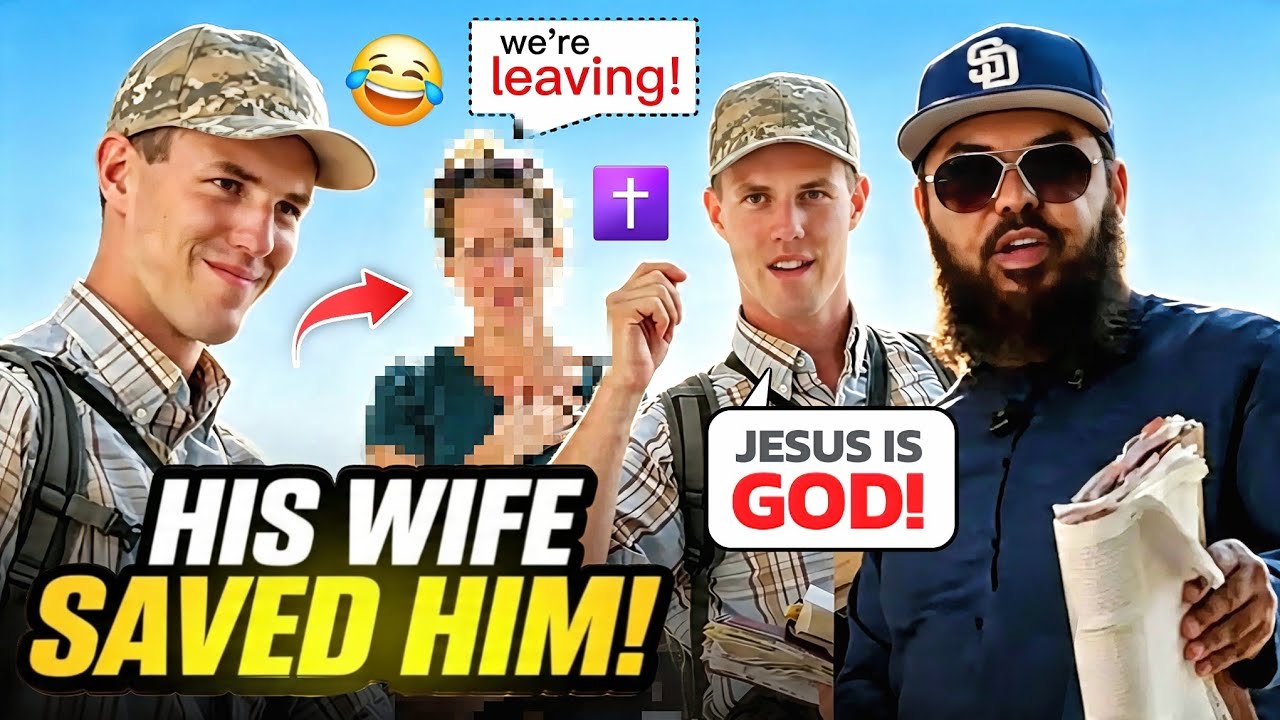 😂✝️🔥FUNNY DEBATE‼️Christian Preacher Gets Cornered, Then His Wife Intervened! (MUST WATCH)