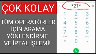 Telefon Yönlendirme İşlemi Turkcell. Vodafone, Türk Telekom Arama Yönlendirme İptal Resimi