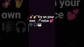 # Try in your own voice