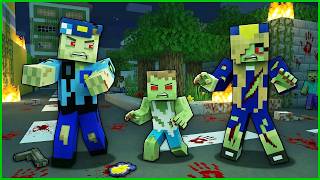 Kerem Komi̇ser Ve Ai̇lesi̇ Zombi̇ Oldu 😱 - Minecraft Zengi̇n Faki̇r Hayati