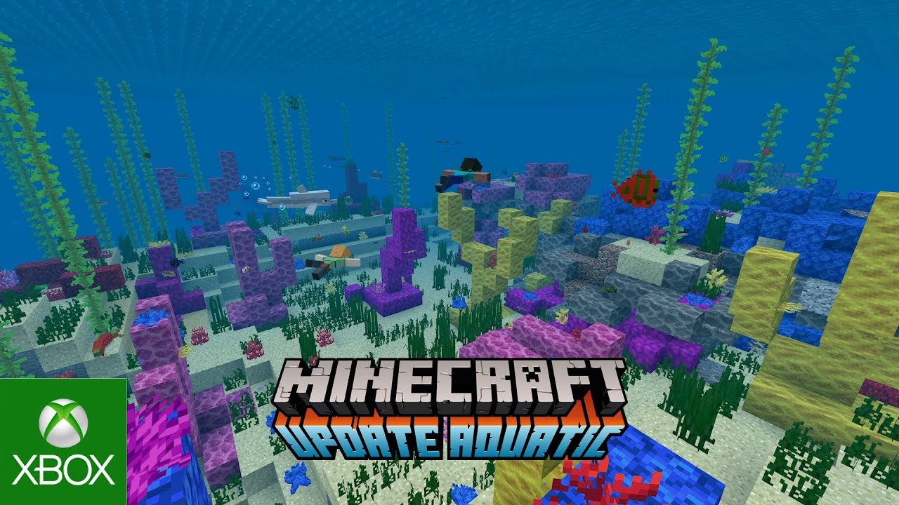 Minecraft Update Aquatic Is Now Live Youtube