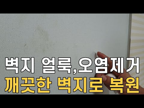 손쉽게 얼룩을 제거할수 있는 벽지 청소방법/ 깨끗한 벽지로 복원시킬수 있는 방법/ 매직청소tv