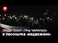 Атмосфера в лесопарке "Медвежино" вечером 10 сентября