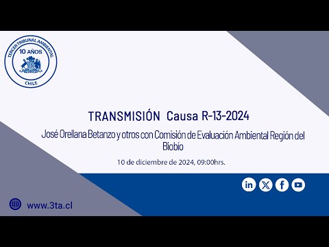 Transmisión audiencia Causa R-13-2024