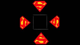 Superman 3D logo hologram Techonology Video for 4 face Holographic Pyramid 4 face view screenshot 5