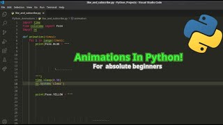 Animations In Python! For Absolute Beginners Profile