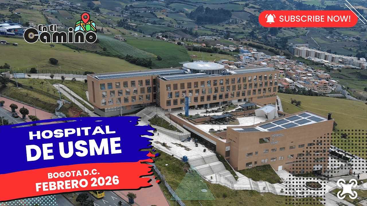 Полет дрона - Больница Усме, Богота, округ Колумбия