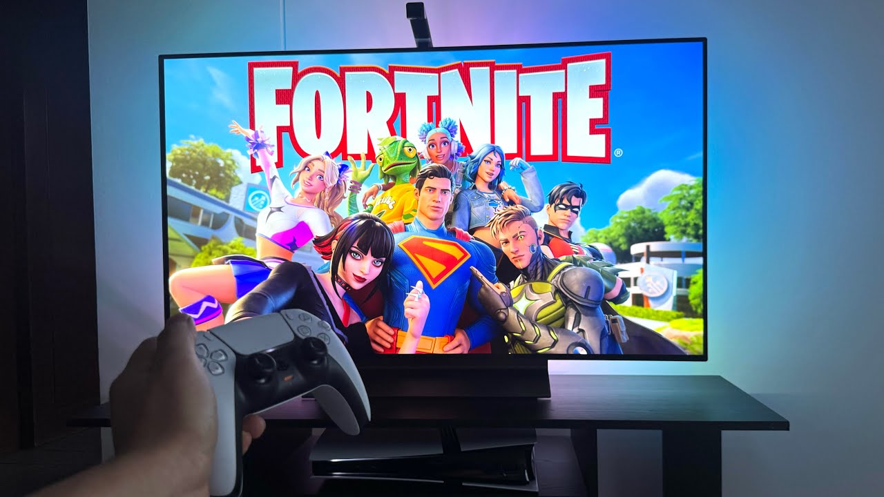 LG OLED C4 + Fortnite PS5 Pro Gameplay 4K 120 FPS HDR | Govee TV Backlight 3