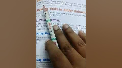 Class 6 subject computer ch-7 Adobe animate-drawing tool