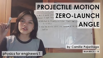 Camille T. Pajarillaga - BSCE 1E - PHY 124 | Kinematics | Projectile Motion: Zero Launch Angle |