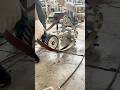The process of install the sanding belt for polishing the metal plates #skills #machine