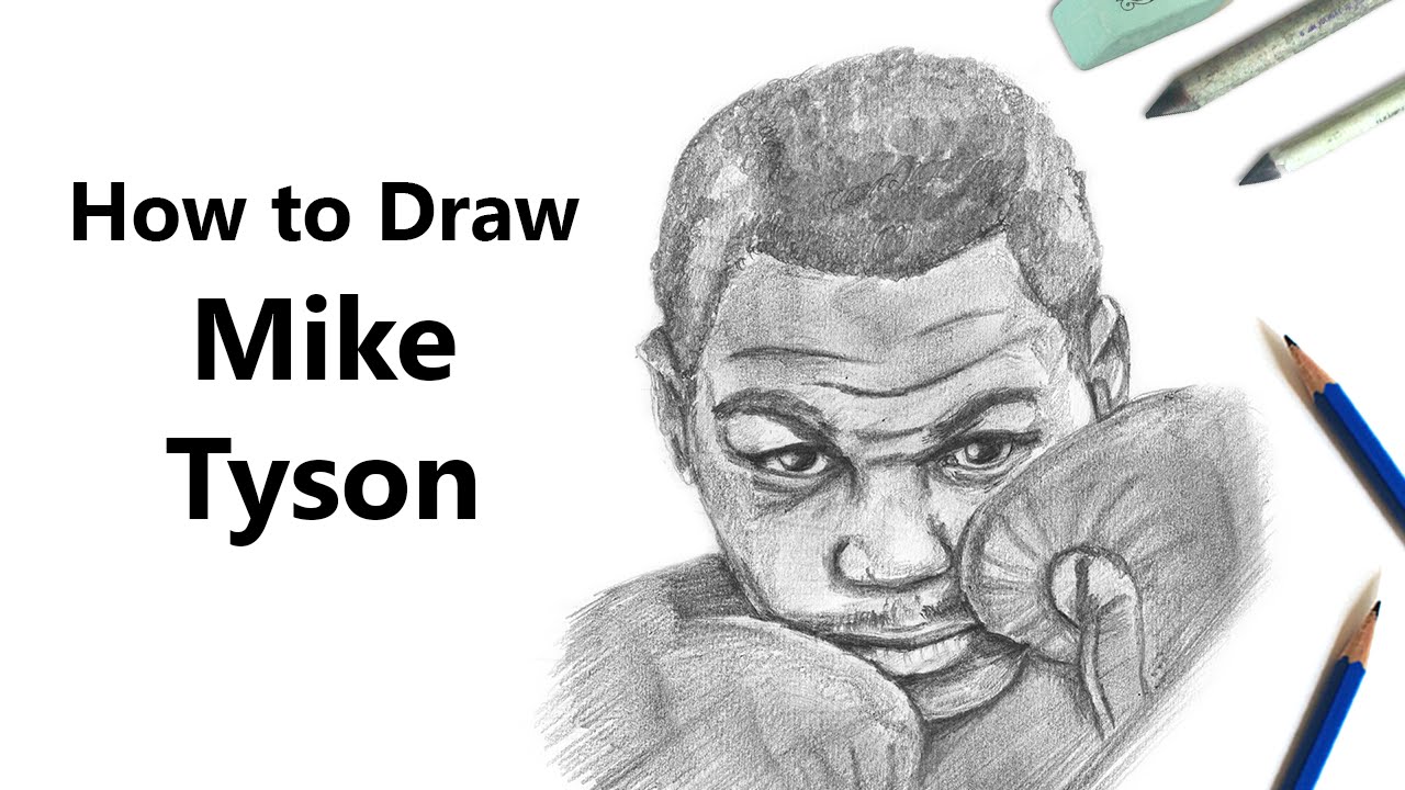 MIKE TYSON Realistic Portrait Drawing  YouTube