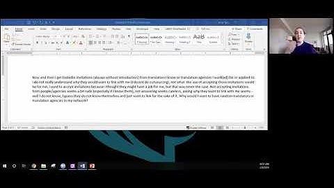 Using LinkedIn for translators and interpreters (office hours Feb. 9, 2019