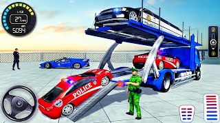 Grand Police Transport Truck Driving - US Police Car Transporter Trailer Driver - Android GamePlay screenshot 3