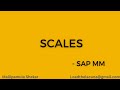 Scales  sap mm  overview  configuration  creation