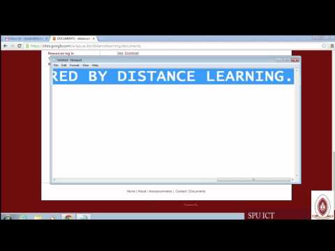 How to access distance learning materials