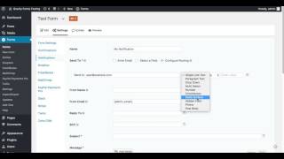 Configuring Email Routing in Gravity Forms Notifications